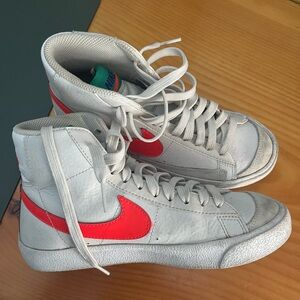 Nike White and Pink Blazers